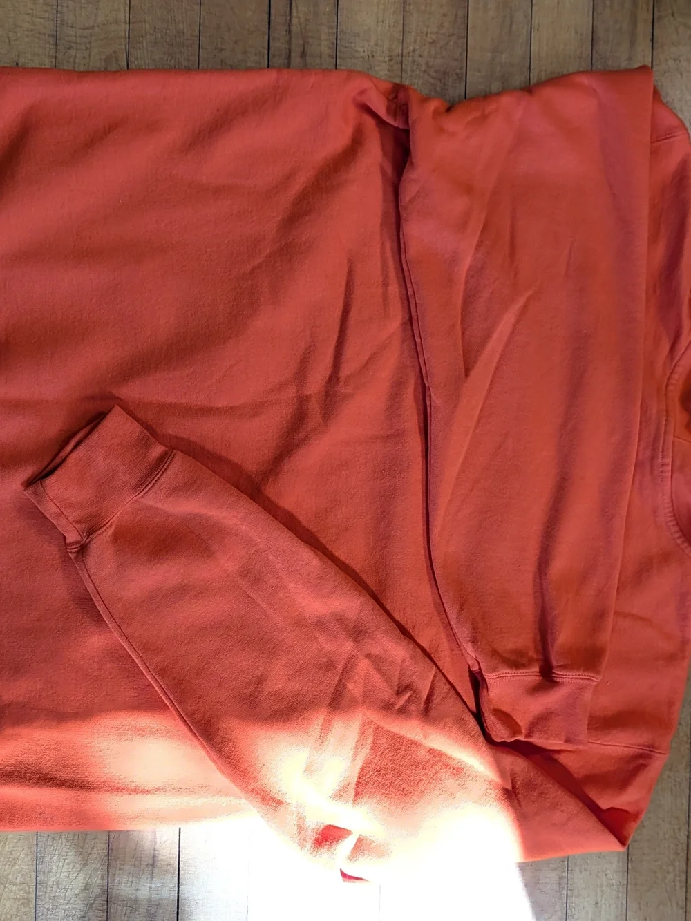 adidas Men's Orange Logo Pullover Hoodie
